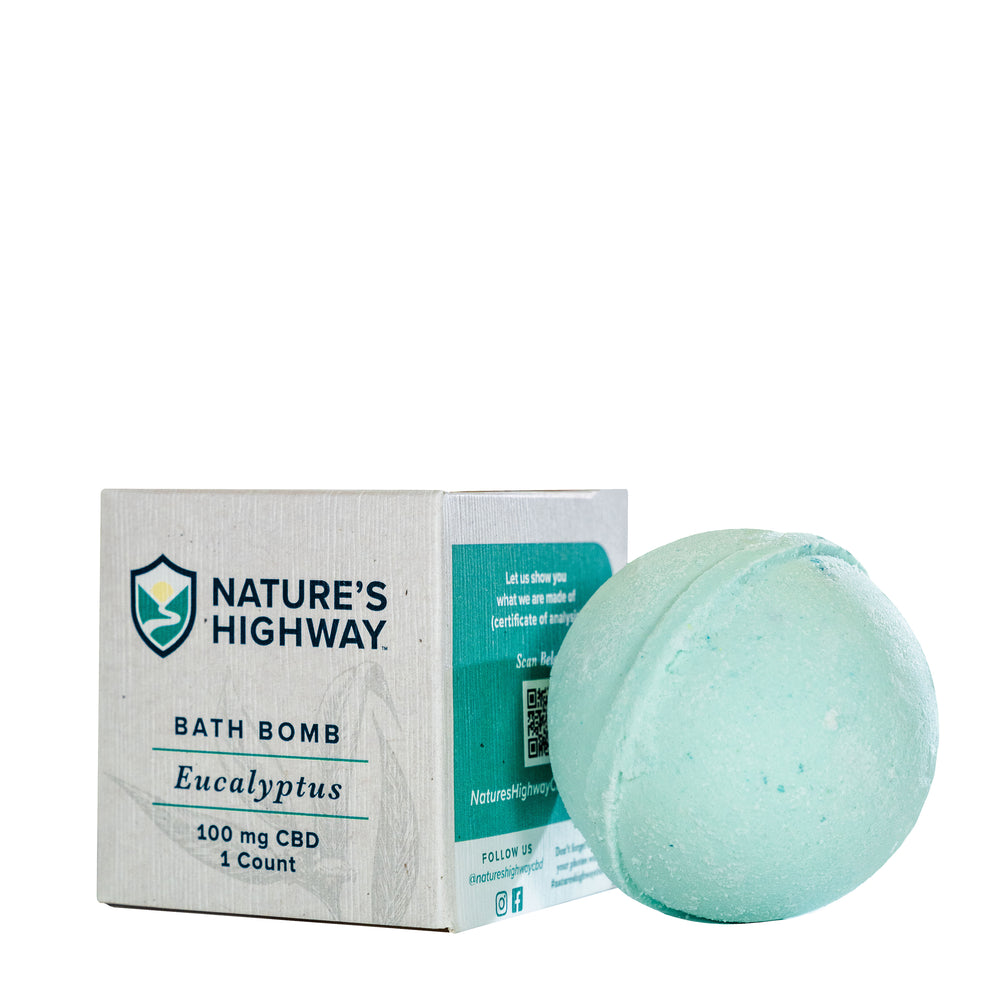 100mg Eucalyptus Bath Bomb - Natureshighway.shop