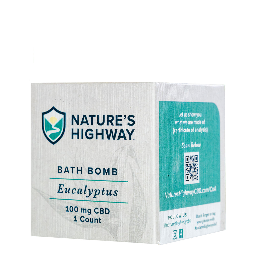 100mg Eucalyptus Bath Bomb - Natureshighway.shop