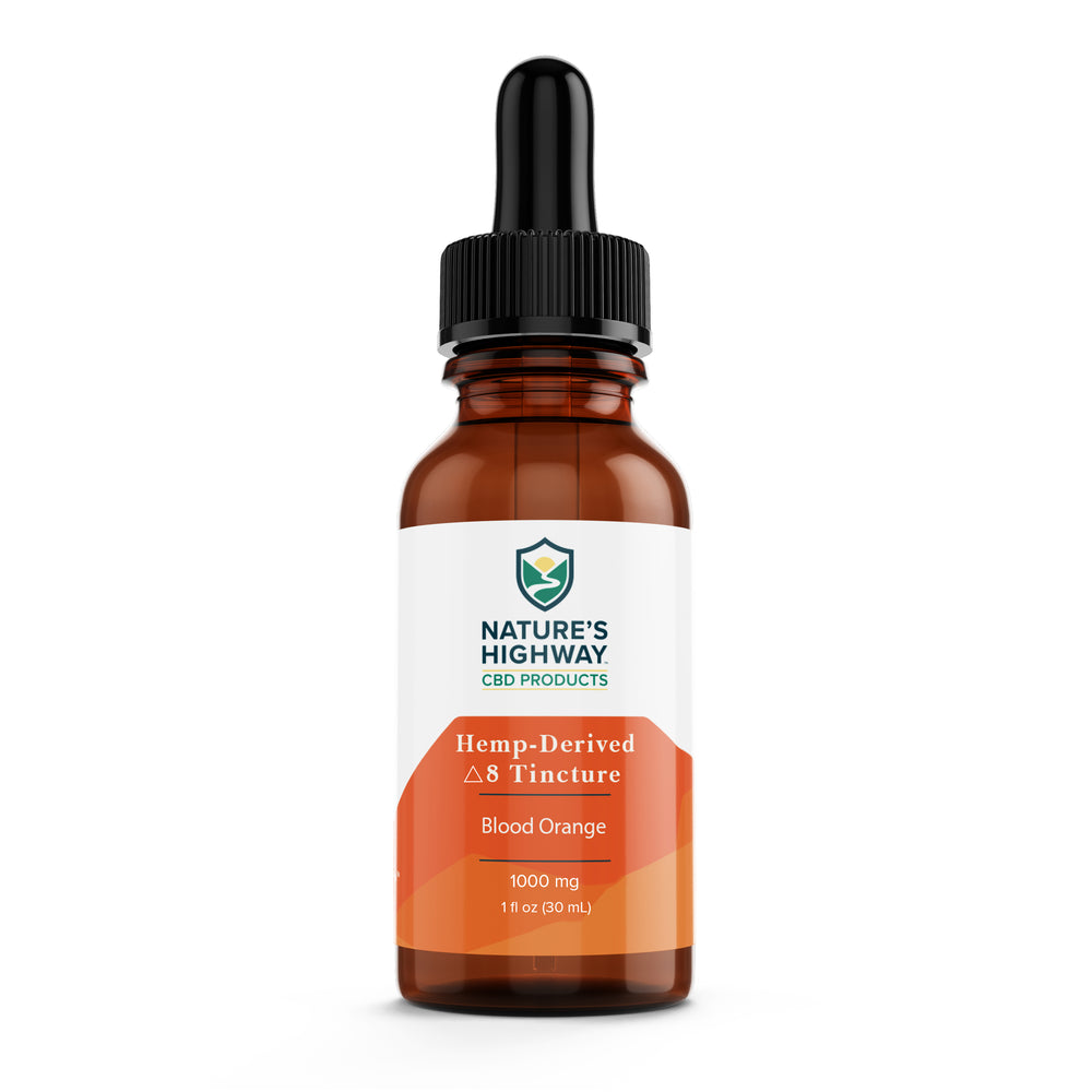 Delta 8 Tincture - Blood Orange - 1000mg - Natureshighway.shop