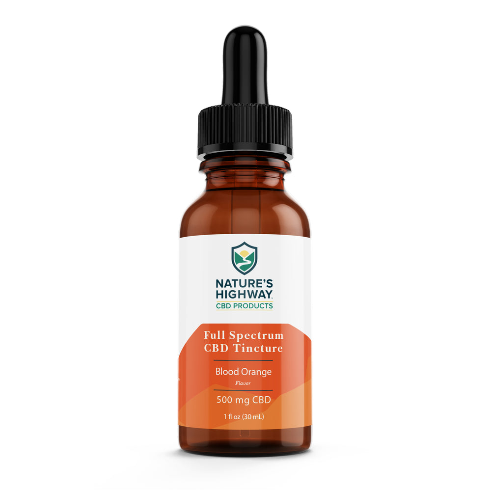 500mg Full-Spectrum Tincture- Blood Orange - Natureshighway.shop
